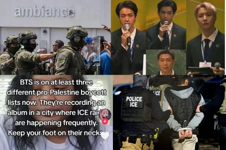 Terkenal Sering Menyuarakan Keadilan, BTS Diminta Tanggung Jawab atas Rajia ICE di LA??