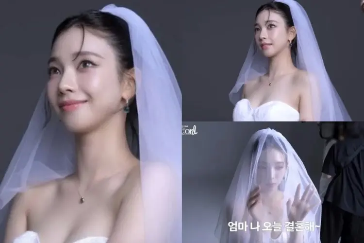 Tampil Memukau dengan Gaun Pengantin, Karina aespa: Bu Aku akan Menikah Hari Ini