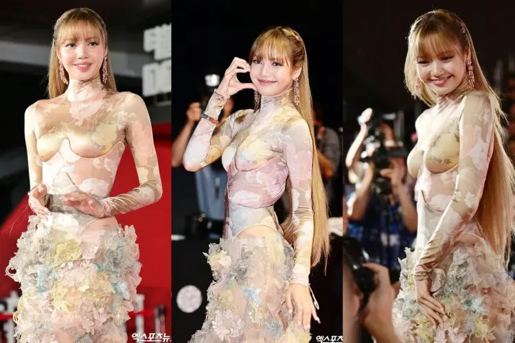 Jadi Pusat Perhatian di Karpet Merah BIFF 2025, Lisa BLACKPINK Tampil Cantik dengan Gaun Unik