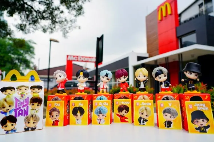 McDonald’s Indonesia Tawarkan Happy Meal TinyTAN dengan Koleksi Eksklusif Figur Animasi BTS