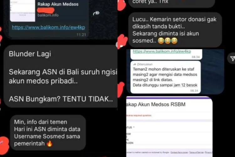 ASN, Guru, dan Nakes di Bali Diminta Setor Akun Medsos, Netizen Soroti Privasi