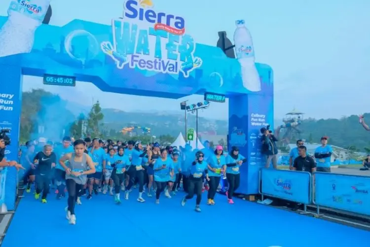 Lari Sambil Main Air ala Sierra Mineral Water, Tarik Ribuan Peserta Bandung Raya dan Luar Kota