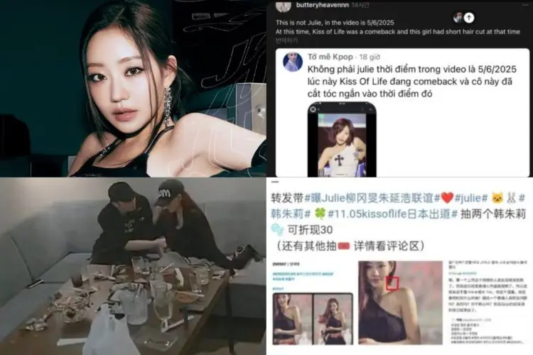 Netizen Coba Bongkar Kontroversi Kencan Julie KISS OF LIFE di Kamar Pribadi: Ini Sangat Menakutkan