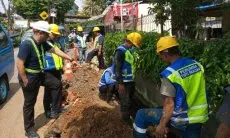 Tirta Pakuan Gercep Tangani Kebocoran Pipa Tanjakan Pamoyanan dengan Mengganti Pipa Lebih Tebal