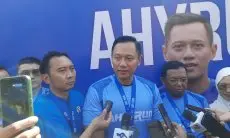 Ribuan Peserta Ramaikan AHY Run 5K di Saparua Bandung