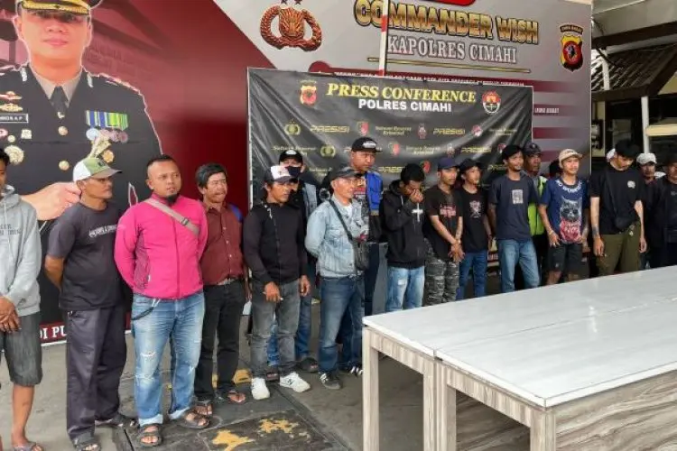 Operasi Gabungan Berantas Premanisme di Cimahi, 21 Orang Diamankan