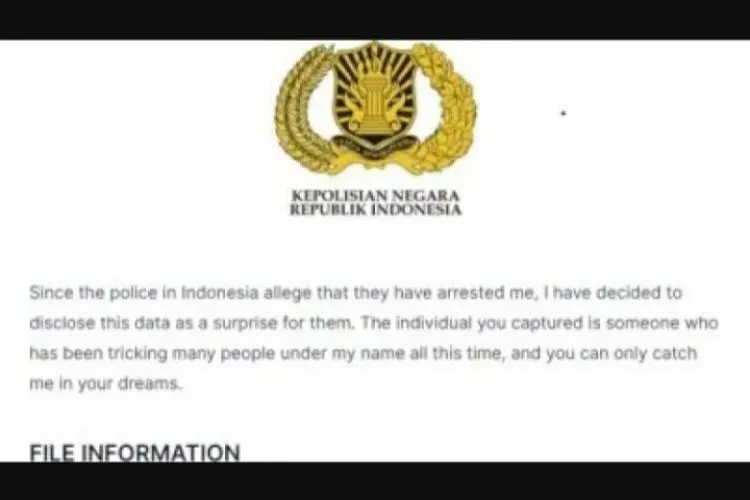 Hacker Bjorka Kembali Beraksi, Bocorkan Data 341 Ribu Personel Polri