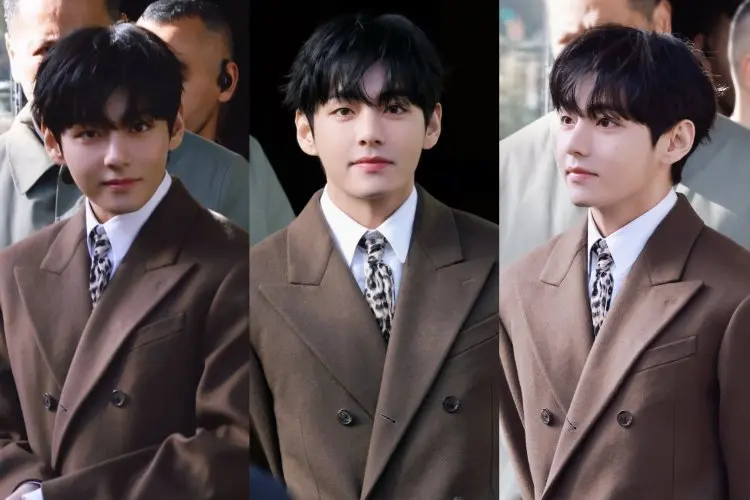 V BTS Tampil dengan Gaya Musim Gugur yang elegan di PFW CELINE, Netizen: Pangeran Kecil
