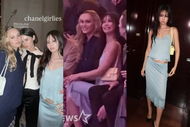 Kembali jadi Human Chanel, Jennie BLACKPINK Reuni dengan Lily-Rose Dep di Paris Fashion Week