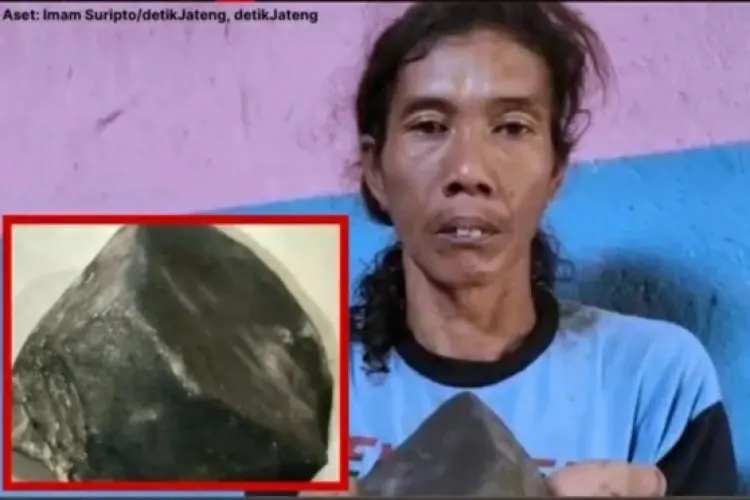 Geger di Tegal, Warga Temukan Batu Hitam Diduga Meteor