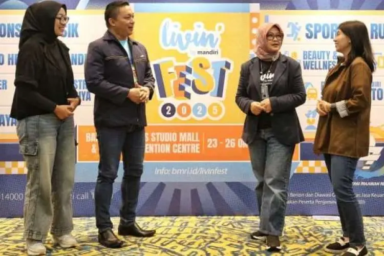 Genjot Pengguna, Bank Mandiri Gelar Livin’ Fest 2025 di Bandung 