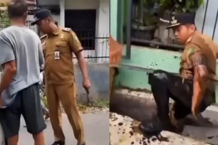 Viral Lurah di Medan Jatuh ke Parit Usai Didorong Warga Saat Bongkar Polisi Tidur Ilegal
