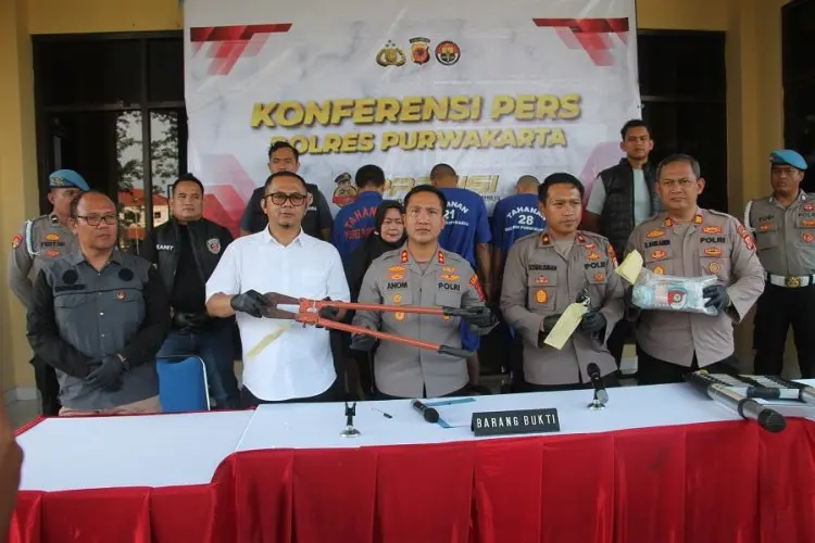 Polisi Bongkar Sindikat Pencurian Minimarket, Tiga Pelaku Asal Karawang Ditangkap di Purwakarta