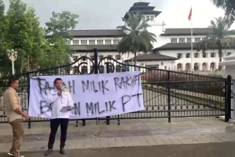 Petani Bogor Datangi Gedung Sate, Protes Dugaan Penyerobotan Lahan oleh Perusahaan