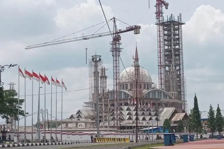 Pembangunan Masjid Raya Pakansari, Bupati dan Ulama Bogor Berikan Tambahan Waktu kepada Penyedia Jasa