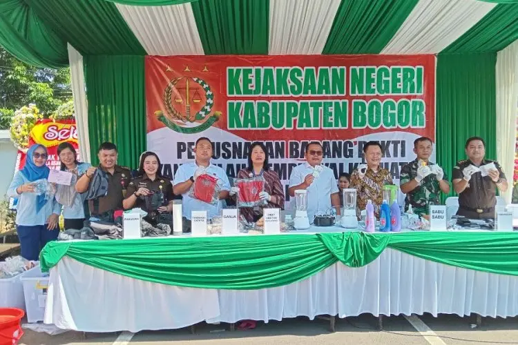 Dari Sabu Hingga Soft Gun Dimusnahkan Kejari Kabupaten Bogor