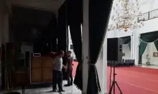 Hari Pertama Uji Coba WFH, Gedung Sate Gelap, Andalkan Pencahayaan dari Sinar Matahari