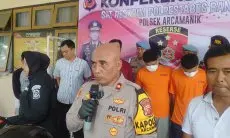 Polsek Arcamanik Ringkus Duo Begal Sadis Usai Beraksi di Cisaranten Kulon