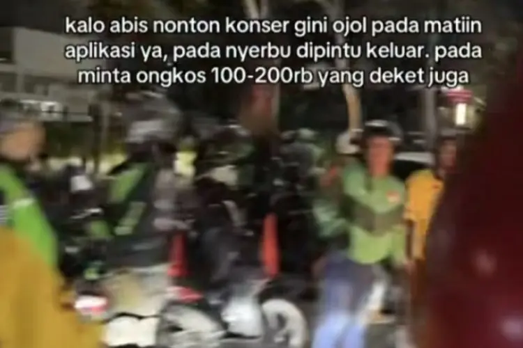 Viral! Penonton Konser di Jakarta Keluhkan Ojol Matikan Aplikasi dan Patok Harga Tinggi