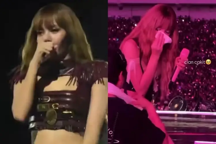 Kena Angin Jakarta, Lisa BLACKPINK Terlihat Tidak Enak Badan saat Konser Hari Kedua