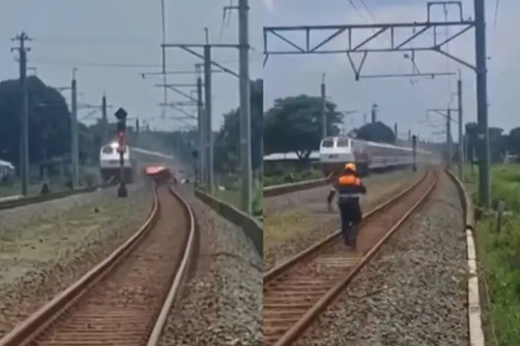 Viral Detik-detik Mobil Tertabrak Kereta di Prambanan, Diduga Berawal dari Truk Nekat Terobos Palang