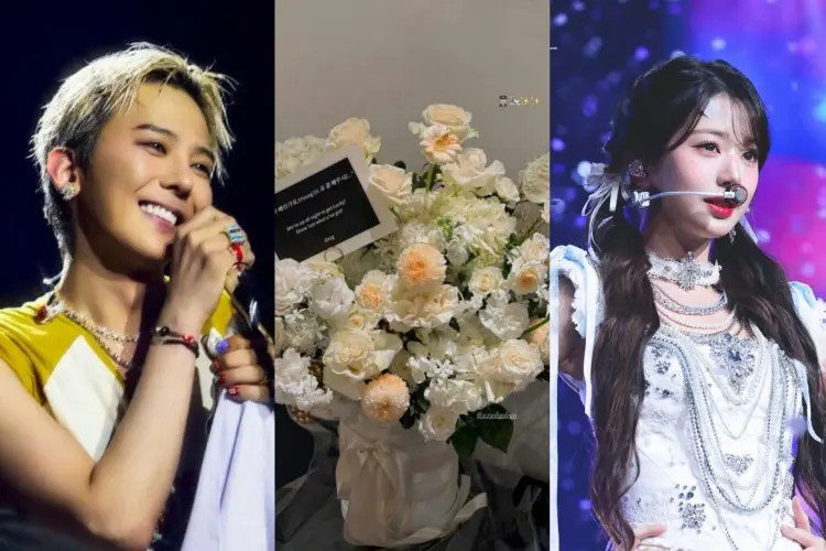 Curiga akan Ada Kolaborasi, G-Dragon Kirim Bunga untuk Jang Wonyoung Sebagai Dukungan Tur Dunia IVE