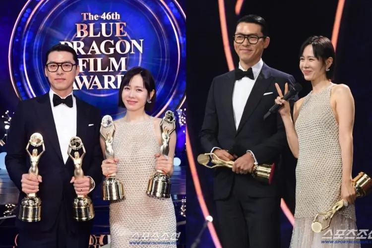 Cetak Sejarah Baru, Hyun Bin dan Son Ye Jin jadi Pasangan Pertama yang Menangkan Penghargaan Akting Terbaik