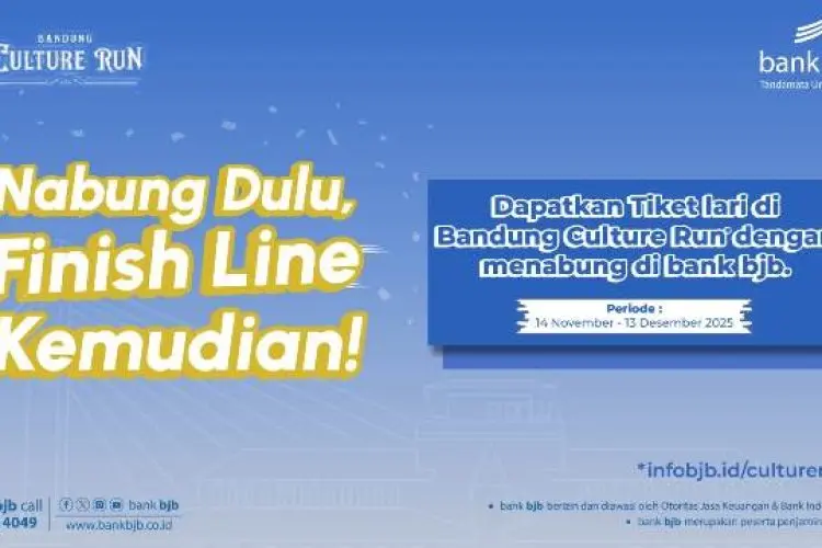 Nabung Dulu di bank bjb, Finish Line Kemudian di Bandung Culture Run 