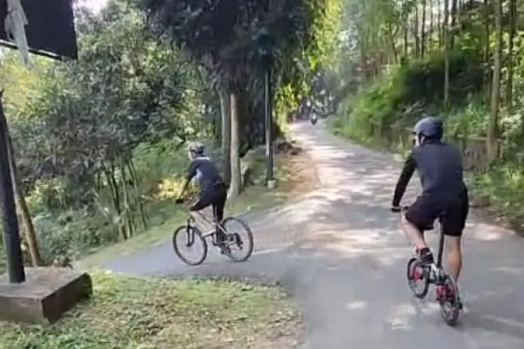 Menjajal Jalan Cibodas Kutawaringin Jalur Favorit Para Pesepeda dan Pejalan Kaki di Kabupaten Bandung