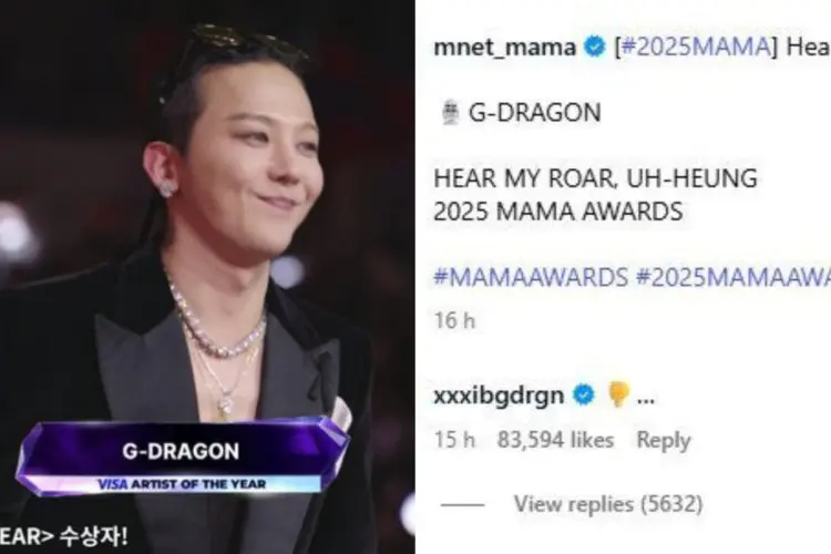 Penampilannya di MAMA Awards 2025 Dapat Banyak Kritikan, Begini Respon G-Dragon BIGBANG