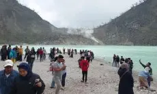 Pengelola Wisata Kawah Putih Bandung Berbenah Persiapkan Libur Nataru