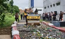 Cipta Kondisi Jelang Tahun Baru 2026, Polres Cimahi Musnahkan 5.023 Miras Berbagai Jenis