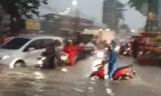 Area Persawahan dan Perkantoran Sumber Cirebon Terendam Banjir