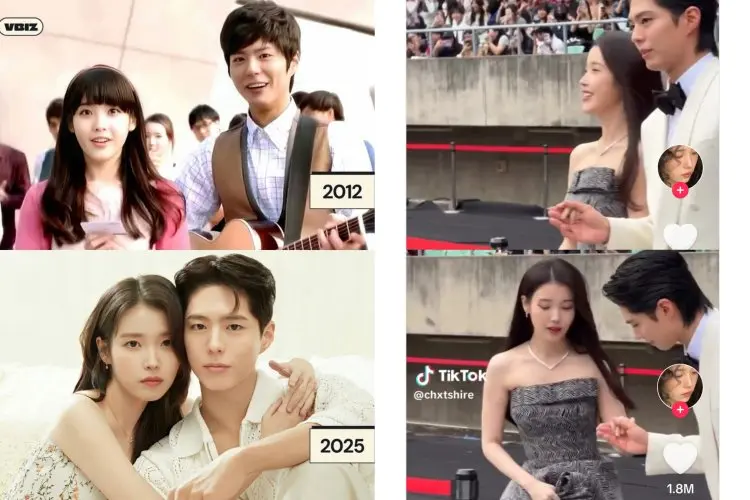 IU Bergandengan Tangan dengan Park Bo Gum, Netizen Bertanya Apakah Lee Jong Suk Cemburu??