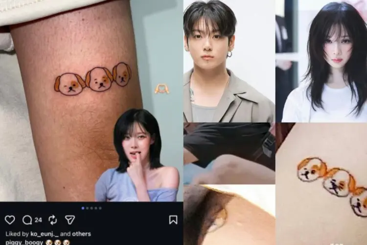 Buat Heboh, Seniman Tato Ini juga Miliki Tato yang sama dengan Jungkook BTS dan Winter aespa