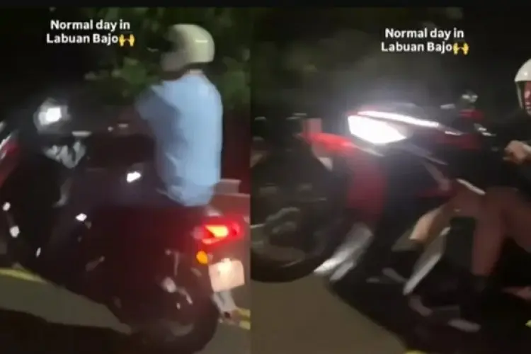 Gaya Akrobat di Jalan Umum, Dua WNA Inggris Dipanggil Imigrasi Labuan Bajo