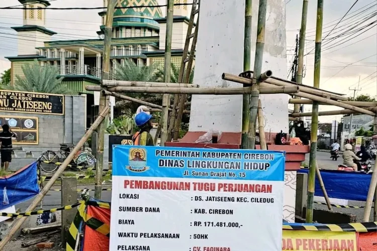 Netizen  Cirebon 'Serang' Pembangunan Tugu Perjuangan Jatiseeng