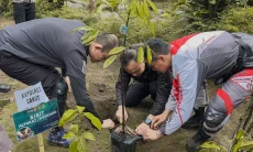 Cegah Bencana Alam, Polres Garut Tanam Ratusan Pohon Alpukat