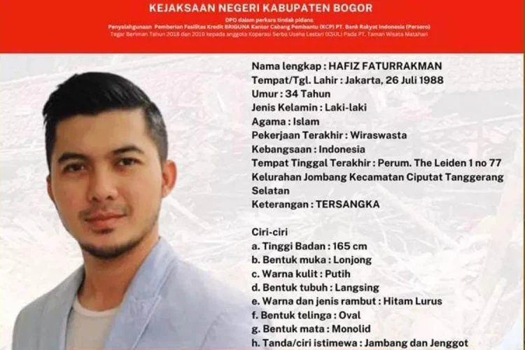 Hafiz Fatur Adik Irwansyah, 4 Tahun Kabur dari Kejaran Kejari Bogor 