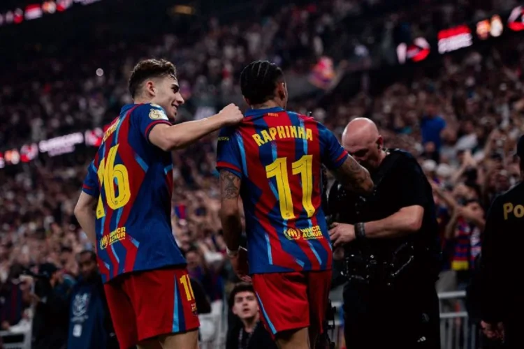 Raphinha Brace, Barcelona Tekuk Real Madrid 3-2 untuk Juara Piala Super Spanyol