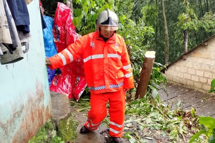 Akibat Longsor di Pabuaran, Jalan Setapak Warga di Bogor Selatan Ambles