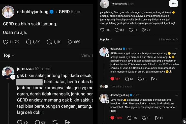 Warganet Keluhkan Ibunya Punya Penyakit Jantung yang Berakar dari Gerd, Dokter Spesialis Jantung Ramai Beri Penjelasan