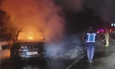 Dua Orang Alami Luka Bakar Ringan, di Peristiwa Balap Liar Jalan Tol Jagorawi