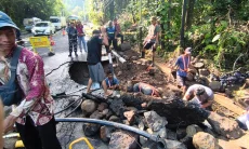 Pipa Bocor di Kawasan Bukit Plangon, Ancaman Bencana Hantui Warga