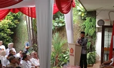 Dedie-Jenal Bicara Ekonomi Kerakyatan saat Hadiri HUT Partai Gerindra