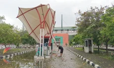 Angin Puting Beliung Terjang Cibinong, Stadion Pakansari Porak-poranda