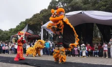 Sambut Tahun Baru Imlek 2026, Objek Wisata Kawah Putih Gelar Festival Barongsai