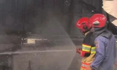 Diduga Kebocoran Gas, Kafe di Taman Heulang Hangus Terbakar