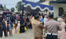 Gerakan Pangan Murah di Polres Cimahi, Warga Antusias Stok Beras Habis dalam Sejam