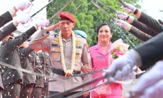 Pelepasan Haru Kombes Pol Budi Sartono di Polrestabes Bandung